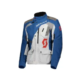 Blouson moto femme Scott Dualraid Dryo bleu gris