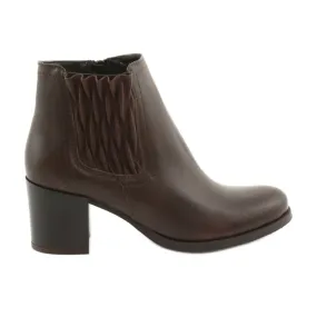 Bottines Cuir Confortables Marron Gamis brun