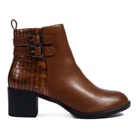 Bottines marron confortables pour femmes par Shelovet brun