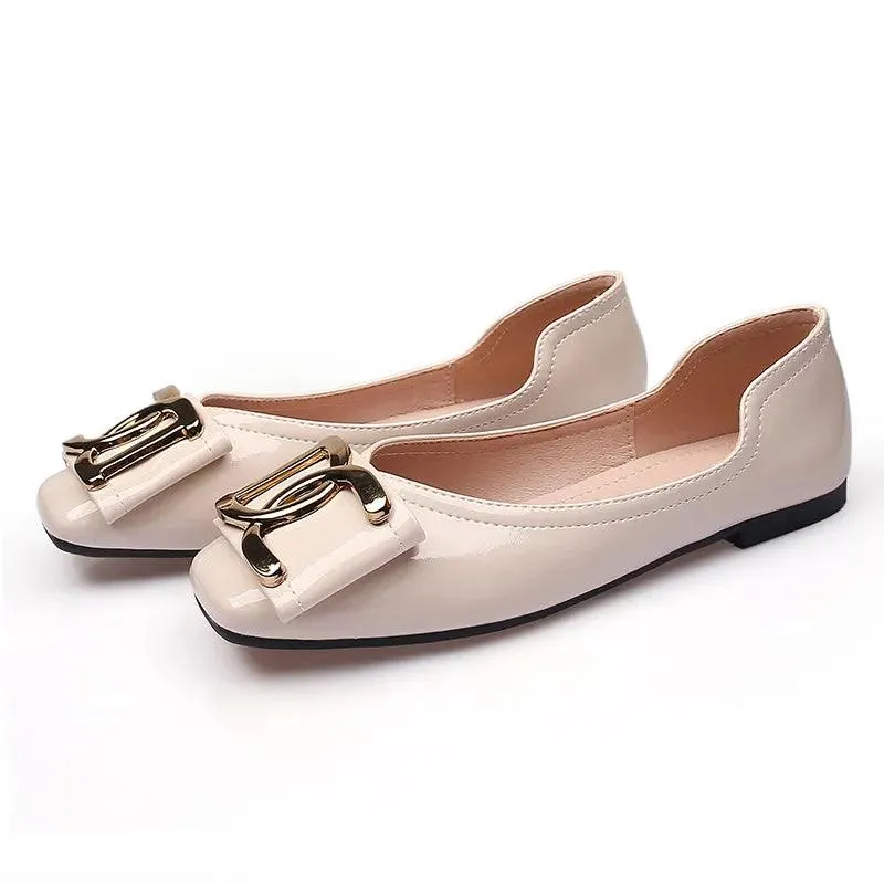 Chaussures Orthopédiques carrées en cuir verni pour femmes Verryo