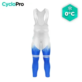 COLLANT CYCLISTE HIVER HOMME BLEU - CRISTAL+ - DESTOCKAGE