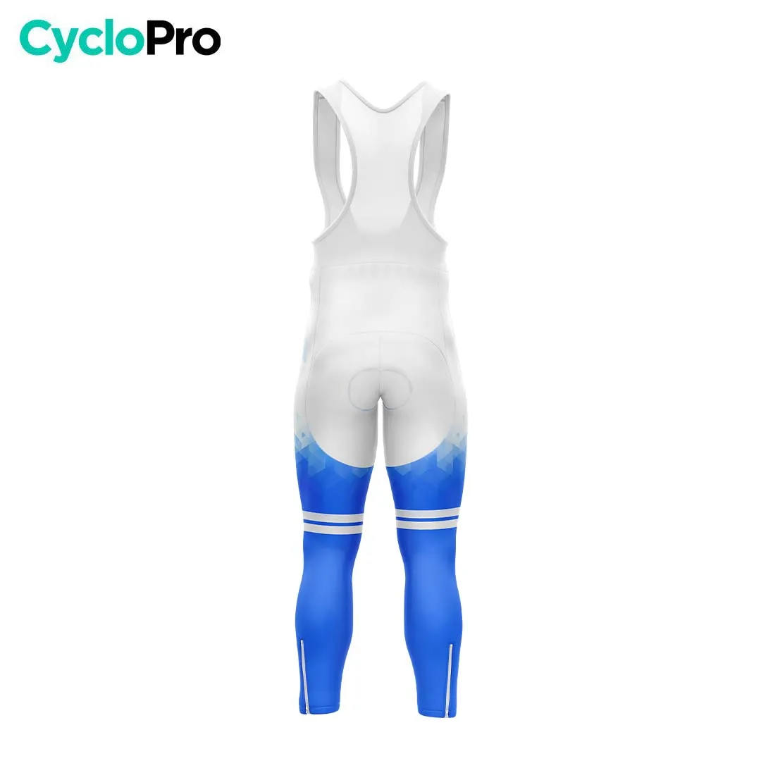 COLLANT CYCLISTE HIVER HOMME BLEU - CRISTAL+