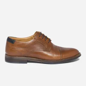 Derby camel en cuir - Chaussures de ville Homme | ERAM