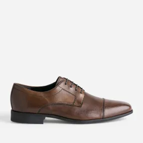 Derby marron cuir bout droit - Chaussures de ville Homme | ERAM