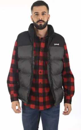 Doudoune sans manches anthracite Schott - La Canadienne - Doudounes Textile Anthracite