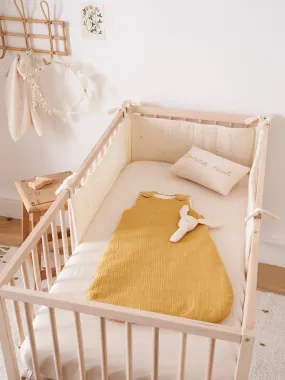 Drap-housse bébé gaze de coton bio Baby Gaufrée