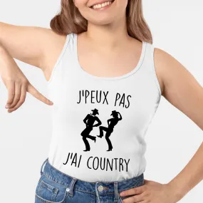 Débardeur Femme J'peux pas j'ai country