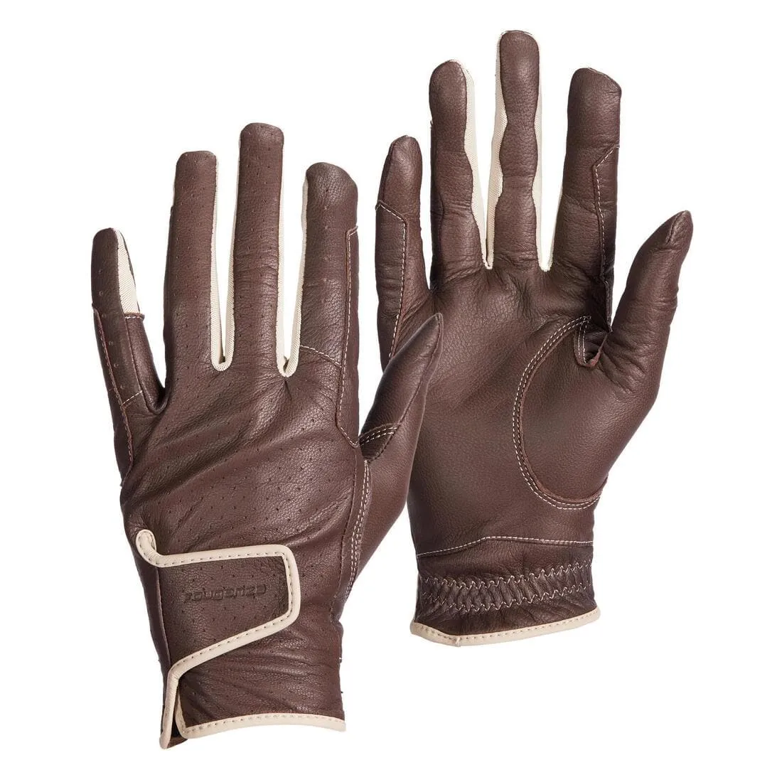 Gants cuir équitation femme 900