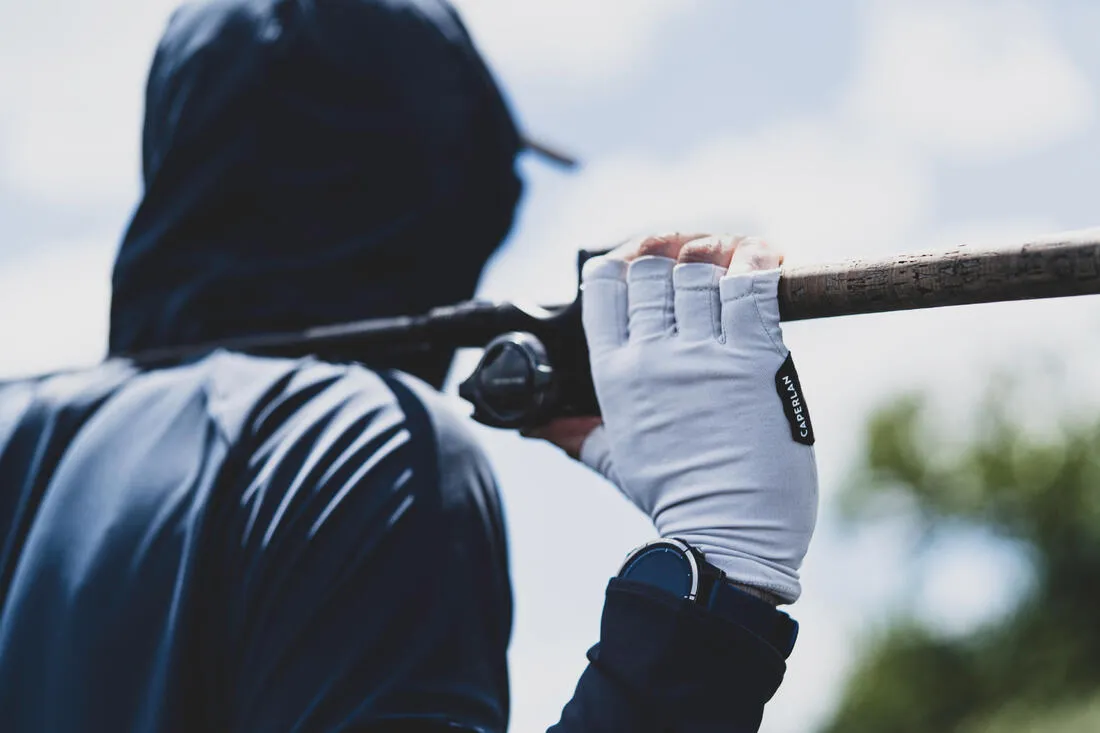 Gants de pêche 500 anti-uv Adulte mitaines