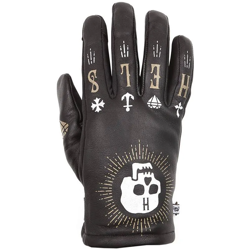 Gants GRAFIC HELSTONS NOIR - MAXXESS.FR, Gants moto hiver