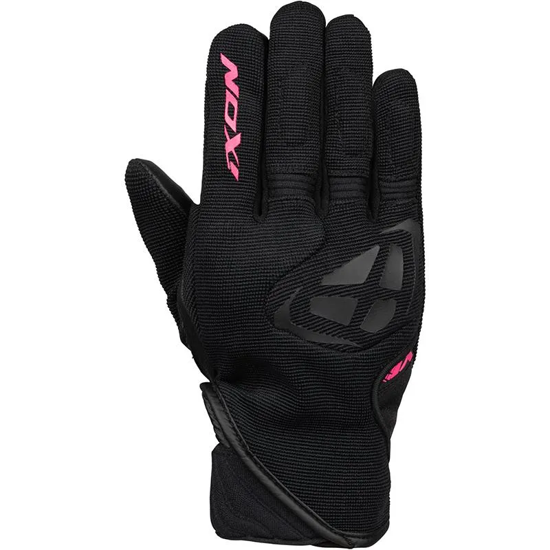 Gants MIG LADY IXON noir/fushia - MAXXESS.FR, Gants moto mi-saison