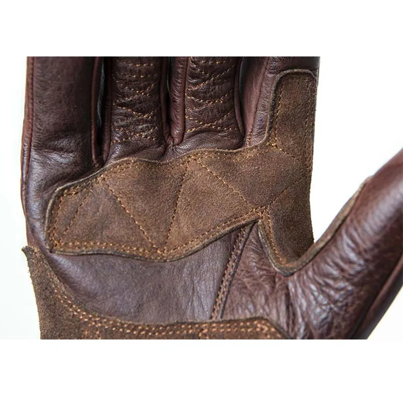 Gants moto RODEO Marron CE1KP | Fuel Motorcycles