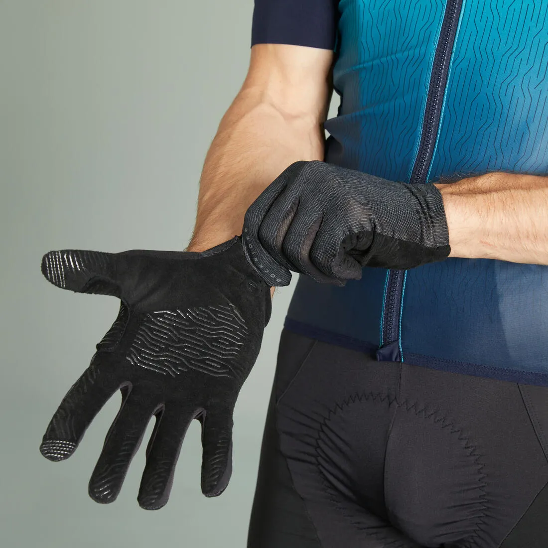 Gants VTT RACE grip noir