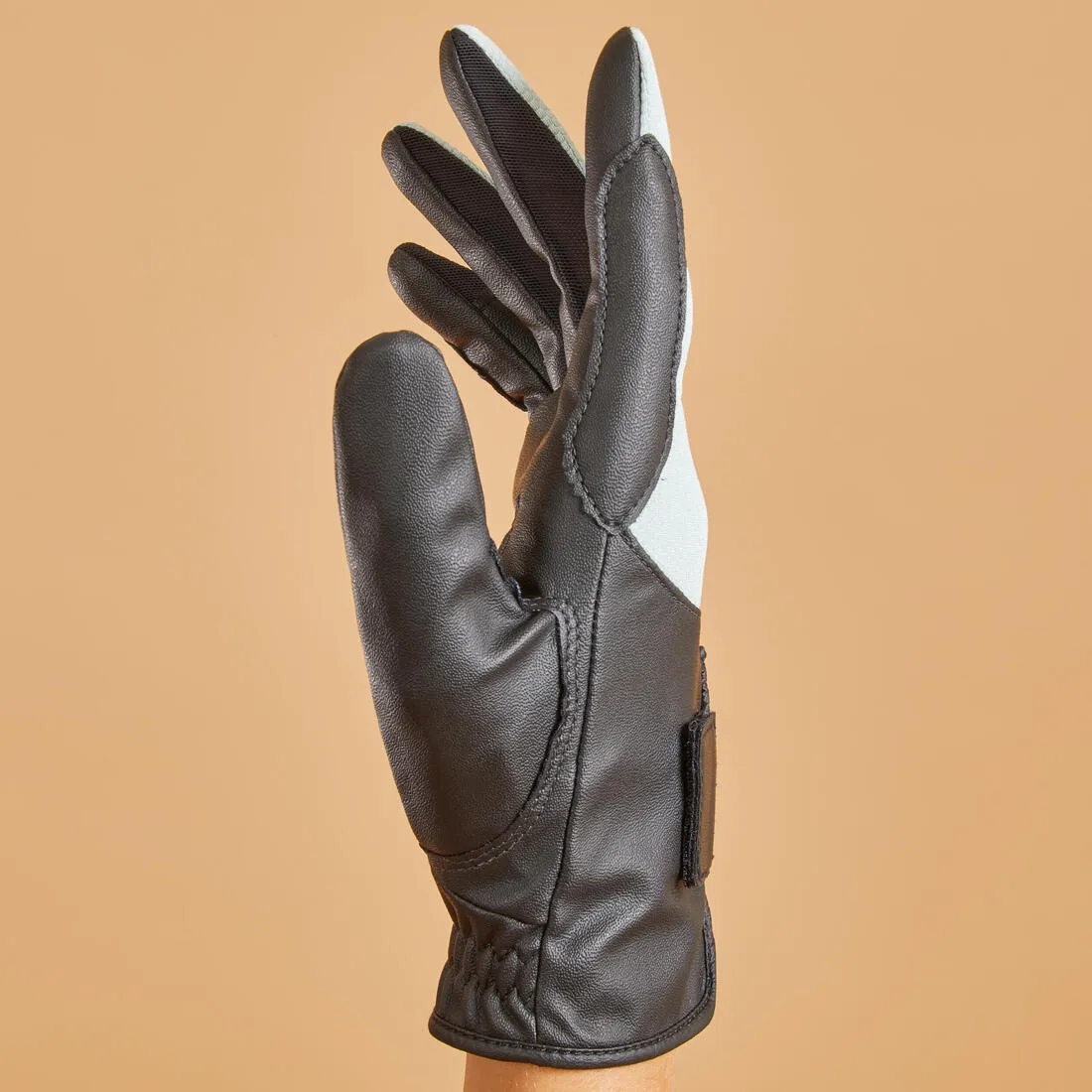 Gants équitation enfant 560 noir et