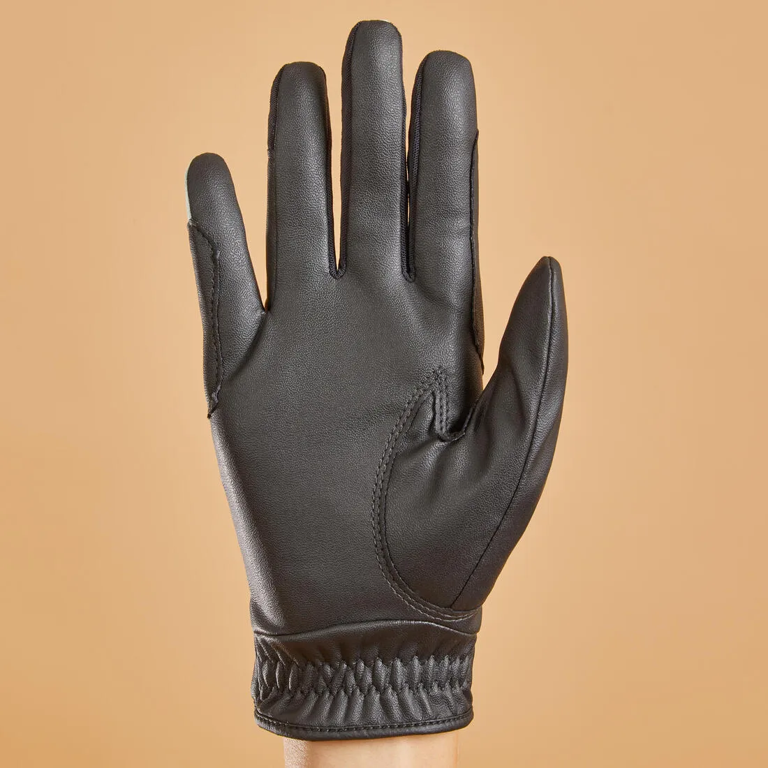 Gants équitation enfant 560 noir et