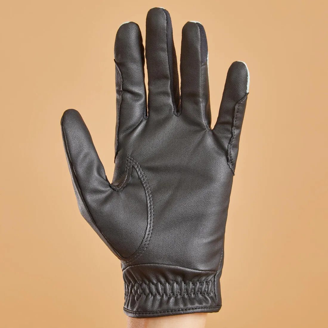 Gants équitation enfant 560 noir et