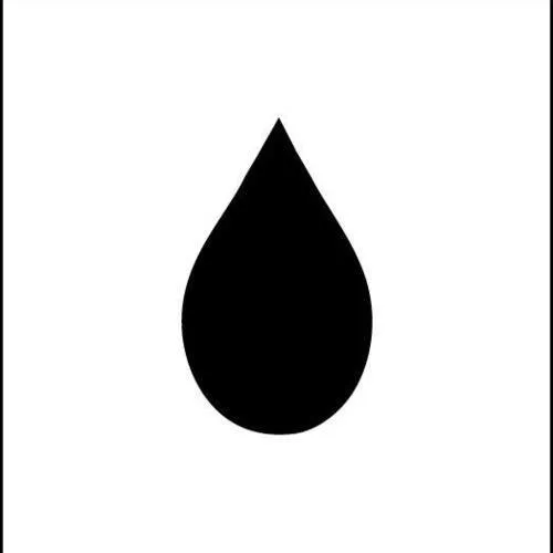 Goutte d'eau. pochoir goutte d'eau (ref 324-2)