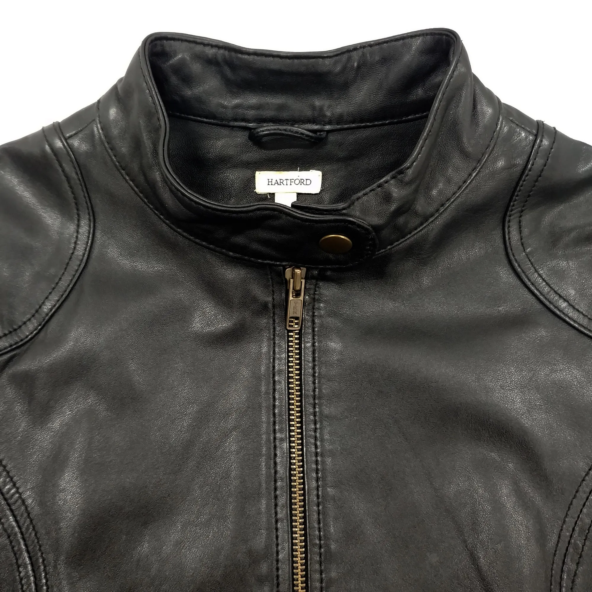 Hartford T 3 Veste blouson en cuir noir