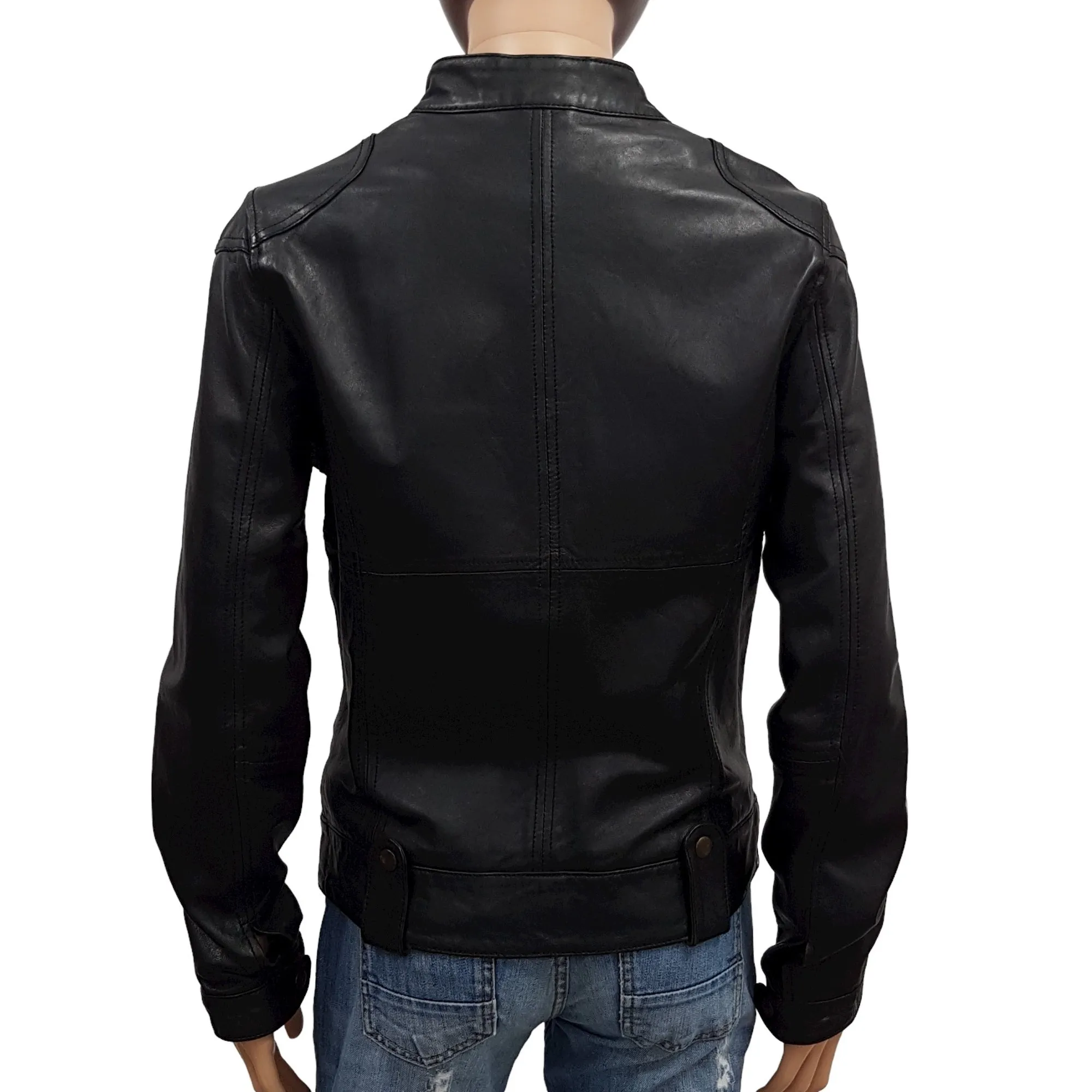 Hartford T 3 Veste blouson en cuir noir