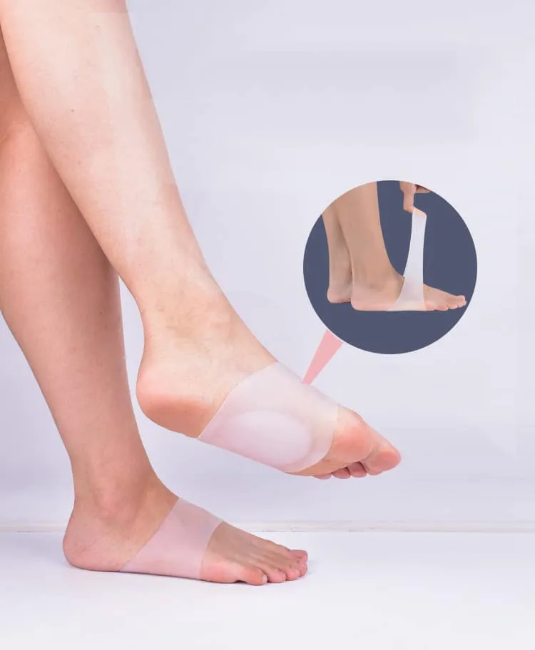 Lot de 4 pièces orthopédiques en silicone pour pieds plats • Boutique orthopédique (FR)