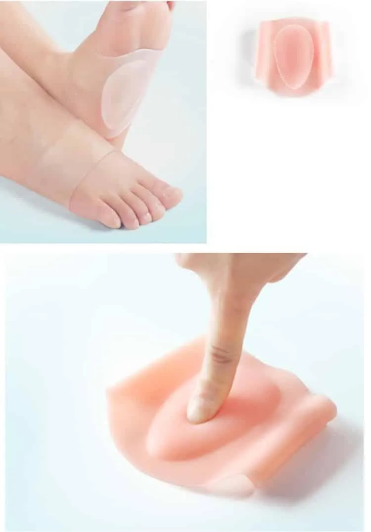 Lot de 4 pièces orthopédiques en silicone pour pieds plats • Boutique orthopédique (FR)