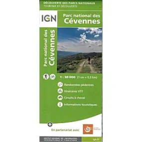 PN DES CEVENNES ECHELLE 1 50 000