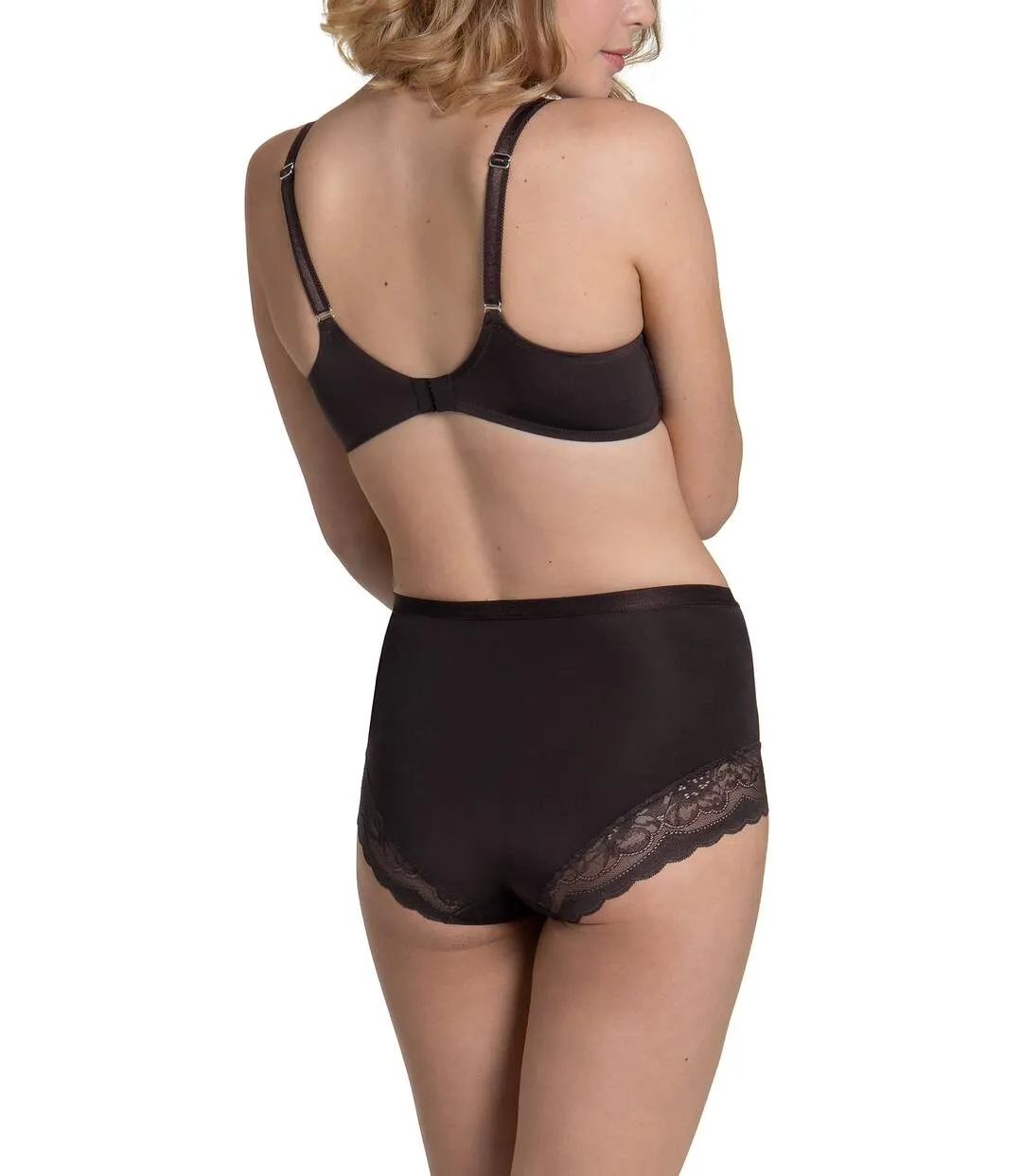 Soutien-gorge armaturé Evelyn marron bonnets F à G Lisca