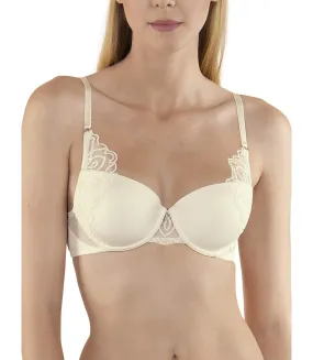 Soutien-gorge préformé Rhapsody ivoire bonnets F Lisca