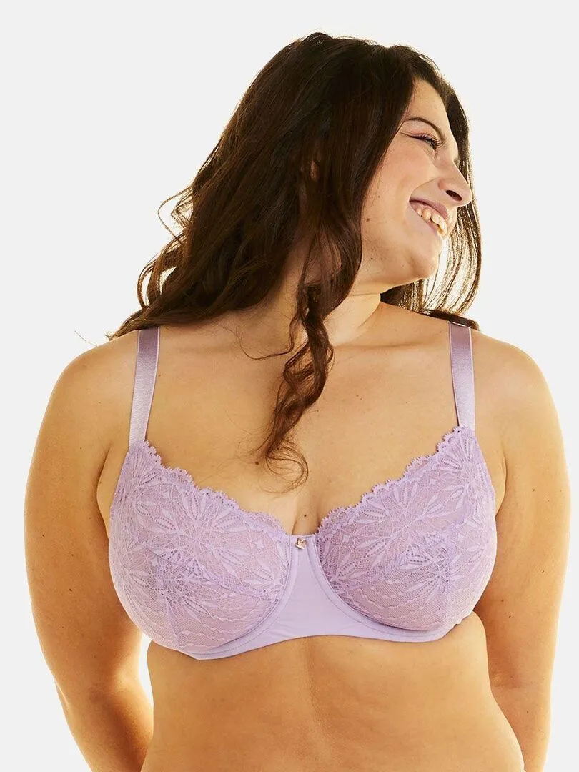 Soutien-gorge à armatures LILAS - Camille Cerf & Pomm'Poire - Violet