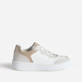 Tennis blanche, grise et beige - Baskets / Tennis Femme | ERAM