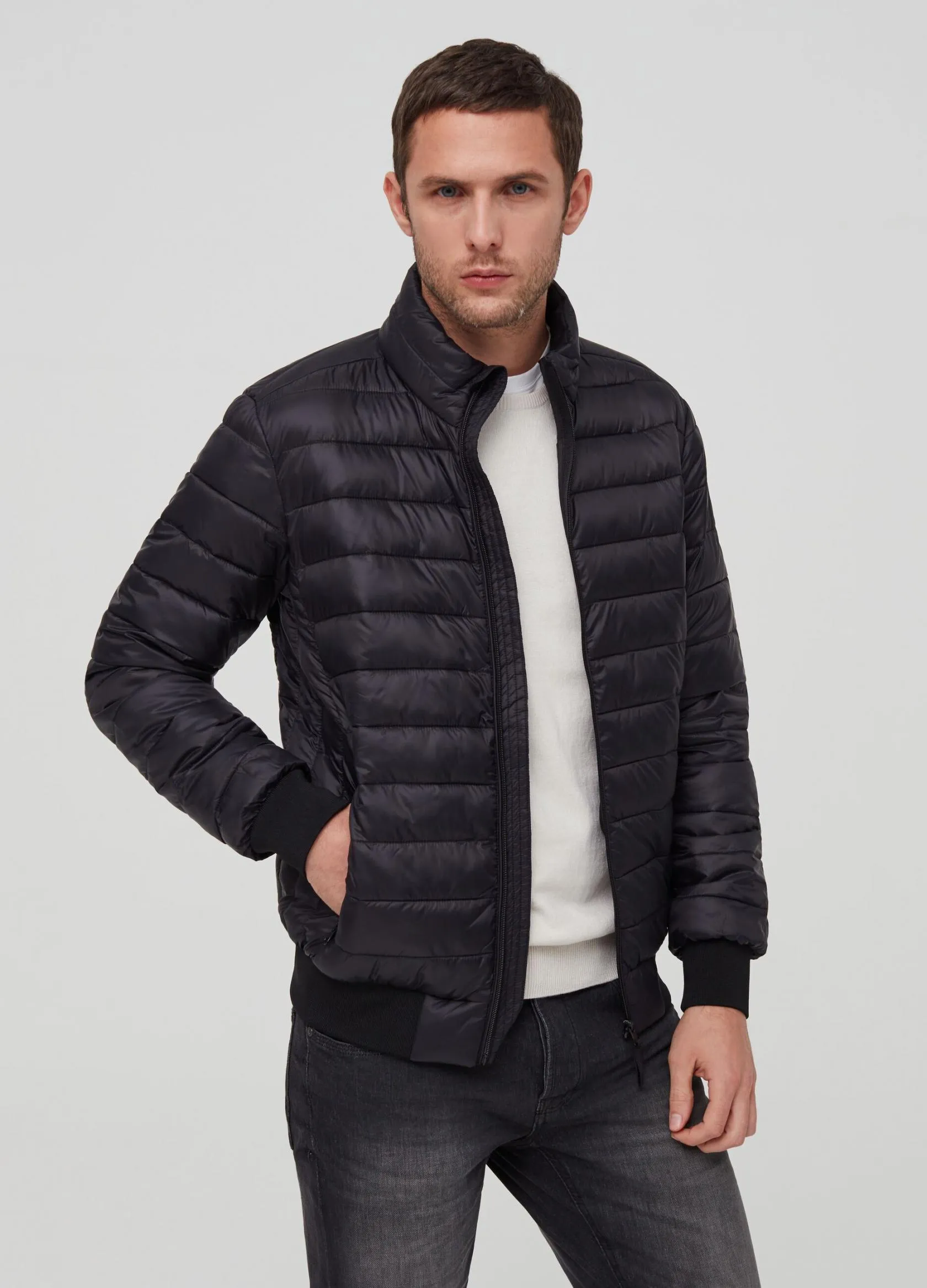 Vestes Homme | Eco-friendly Thermore padded jacket. Noir | OVS